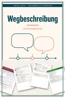 Vorschau - Arbeitsblätter - Wegbeschreibung Klasse 6 Vertretungsstunde - Deckblatt