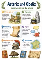 Vorschau - Arbeitsblätter - Lernplakat + Arbeitsblätter zum Thema "Asterix und Obelix" + Lösung & MP3 + Mindmap + Infografik - Deckblatt