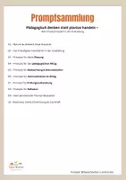 Vorschau - Anderer Materialtyp - Promptsammlung Erzieherausbildung - Seite 1