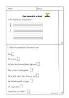 Vorschau - Arbeitsblätter - Lernzielkontrolle Satzzeichen - Klasse 2 - Seite 3