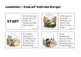 Vorschau - Spiele - Domino Weltreise - Freiarbeitsmaterial Klasse 1/2 - Seite 3