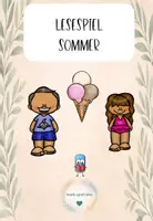 Vorschau - Arbeitsblätter - Lesespiel-Sommer - Deckblatt