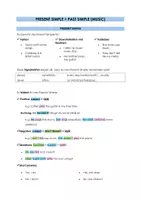 Vorschau - Arbeitsblätter - Present Simple + Past Simple Merkblatt + Worksheets (More! 3 Unit 1 - Music) - Seite 1