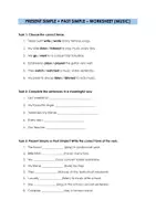 Vorschau - Arbeitsblätter - Present Simple + Past Simple Merkblatt + Worksheets (More! 3 Unit 1 - Music) - Seite 3