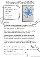 Vorschau - Arbeitsblätter - Oktopus-Flechtbild, Kreatives Zeichenprojekt, Klasse 5–7, Kunst in der Sek 1 - Seite 1