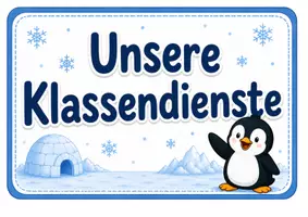 Vorschau - Präsentationen/Tafelbilder - Klassendienste Klassentier Pinguin - Seite 2