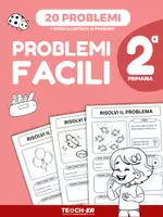 anteprima - Esercizi - Problemi Facili – Classe Seconda Primaria - Pagina di copertina