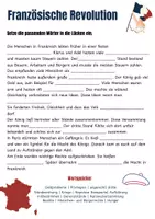 Vorschau - Arbeitsblätter - Lückentext französische Revolution - Deckblatt