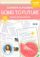 Vorschau - Spiele - GOING TO FUTURE ☀️ Summer / Sommer & Ferienaufgaben - Deckblatt