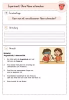 Vorschau - Stundenentwürfe - Forscherprotokoll "Ohne Nase schmecken" aus dem Materialpaket "Sinne Experiment-Paket" - Seite 2