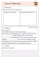 Vorschau - Stundenentwürfe - Forscherprotokoll "Pupillenreaktion" aus dem Materialpaket "Sinne Experiment-Paket" - Seite 3