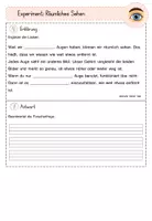 Vorschau - Stundenentwürfe - Deckblatt - Forscherprotokoll "Räumliches Sehen" aus dem Materialpaket "Sinne Experiment-Paket" - Seite 3