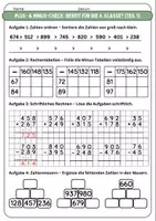 Vorschau - Unterrichtsreihen - Teste dein Wissen – Plus & Minus mit großen Zahlen (4. Klasse) - Seite 1