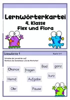 Vorschau - Anderer Materialtyp - Lernwörter 4. Klasse | Lernwörterkartei für Rechtschreibung | Deutsch Klasse 4 - Seite 3