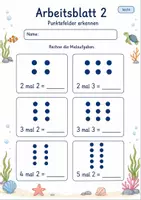 Vorschau - Arbeitsblätter - Multiplikation Klasse 2 | Mathematik Klasse 2 | 7 Arbeitsblätter als PDF - Seite 2