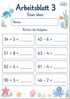 Vorschau - Arbeitsblätter - Rechnen üben bis 100 | Mathematik Klasse 2 | 7 Arbeitsblätter als PDF - Seite 3