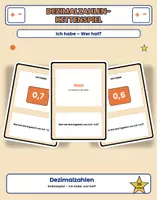 Vorschau - Spiele - Ich habe - Wer hat ... ? Dezimalzahlen / 25 Karten - Deckblatt