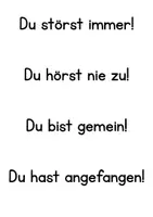 Vorschau - Arbeitsblätter - Ich- und Du-Botschaften - Seite 1