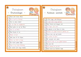 Vorschau - Fördermaterial/Inklusion - Herbst Dialoglesen – Leseförderung Klasse 2 | 3-fach differenziert - Seite 1