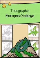 Vorschau - Arbeitsblätter - Materialpaket Europa (Arbeitsheft & Topographie mit Lösungen) - Deckblatt