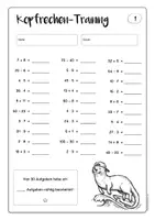 Vorschau - Arbeitsblätter - Kopfrechentraining - 30 Kopfrechenblätter (differenziert) mit Kopfrechenpass und Lösungen - Seite 3