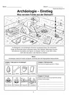 Vorschau - Arbeitsblätter - Steinzeit Klasse 5/6: Archäologie - Seite 1