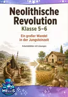 Vorschau - Arbeitsblätter - Steinzeit Klasse 5/6: Neolithische Revolution - Deckblatt