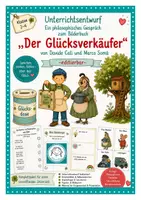 Vorschau - Arbeitsblätter - Unterrichtsentwurf zum Bilderbuch „Der Glücksverkäufer“ . editierbar. Ein philosophisches Gespräch. Lehrprobe, Unterrichstbesuch - Deckblatt