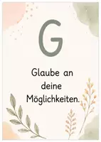 Vorschau - Bildkarten - Affirmationskarten – 27 ABC-Karten für die Grundschule - Seite 1