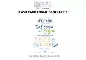 anteprima - Flashcard - DAL CORPO AL SEGNO - FLASH CARD FORME GENERATRICI - Pagina di copertina