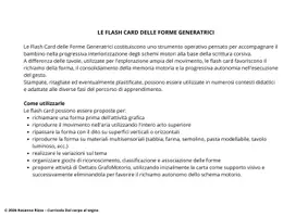 anteprima - Flashcard - DAL CORPO AL SEGNO - FLASH CARD FORME GENERATRICI - Pagina 1