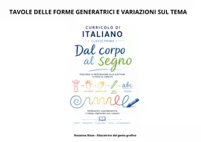 anteprima - Materiale di supporto/inclusione - DAL CORPO AL SEGNO - TAVOLE GENERATRICI - Pagina di copertina