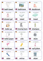 Vorschau - Fördermaterial/Inklusion - Englisch Flashcards: Räume - Seite 1