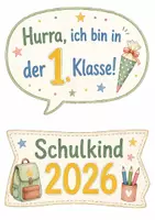 Vorschau - Mal- und Bastelvorlagen - Einschulungsfeier Fotoprops - Seite 2