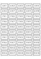 Vista previa - Refuerzo / NEE / Materiales de apoyo - Cálculo mental con las tablas de multiplicar - página 2
