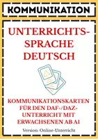 Vista previa - Tarjetas / Manipulativos - Alemán: Unterrichtssprache Deutsch Bildkarten - Portada