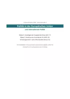 Vorschau - Unterrichtsreihen - Euopäischen Union - Grundlagen und Kontroversen - Unterrichtsreihe Klasse 10 - Seite 1