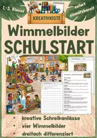 Vorschau - Arbeitsblätter - Kreativkiste - Wimmelbilder Klasse 2-4 | Schulstart - Deckblatt