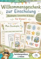Vorschau - Mal- und Bastelvorlagen - Willkommensgeschenk Klasse 1 - Deckblatt