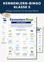 Vorschau - Arbeitsblätter - Kennenlernbingo Klasse 5 | Bingo Kennenlernspiel 5. Klasse | Kennenlernen neue Klasse weiterführende Schule - Deckblatt