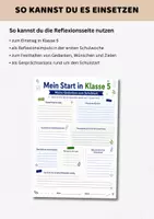 Vorschau - Arbeitsblätter - Schulstart Klasse 5 Reflexionsbogen | Arbeitsblatt erste Schulwoche 5. Klasse | Wünsche, Ziele & Klassengemeinschaft - Seite 2