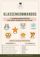 Vorschau - Poster - Klassenkommandos Grundschule | 7 Ruhe-Kommandos - Deckblatt