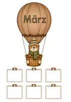 Vorschau - Poster - Geburtstagskalender Otter-Klasse | 12 Monatsseiten - Seite 3