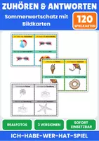 Vorschau - Spiele - Sommer: Ich habe – wer hat? Bildkarten - Deckblatt