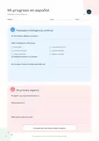 Vorschau - Arbeitsblätter - Mi progreso en español Reflexionar • Crecer • Mejorar - Seite 2