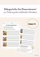 Vorschau - Arbeitsblätter - Verschiedene Bildergeschichten – Kreative Schreibanlässe für Klasse 2 - Deckblatt