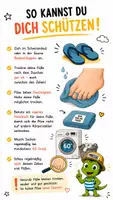 Vorschau - Bildkarten - Wie bleibt der Fußpilz im Schwimmbad? - QUAPPIZ Kindernews - Seite 3
