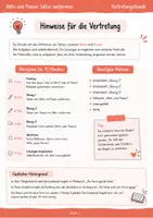 Vorschau - Arbeitsblätter - Aktiv und Passiv Sätze umformen Vertretungsstunde - Seite 1
