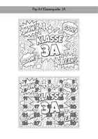 Vorschau - Mal- und Bastelvorlagen - Pop Art Gemeinschaftsbild Klassenposter | Kunst Grundschule - Seite 3