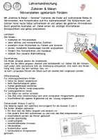 Vorschau - Arbeitsblätter - Hörübung Zuhören und Malen Sommer - Kindergarten, Klasse 1, Klasse 2, DaZ - Seite 1